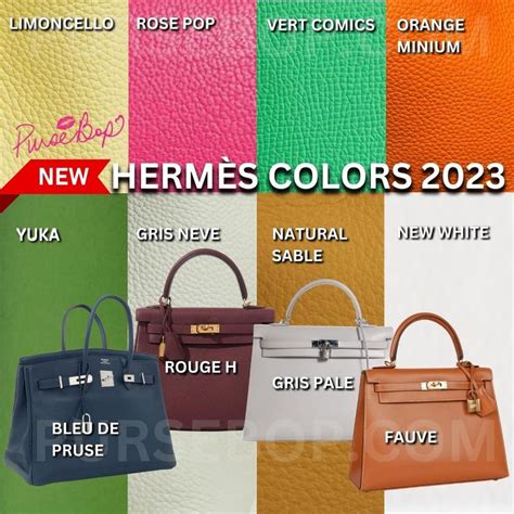 hermes bag colour|hermes colors value guide.